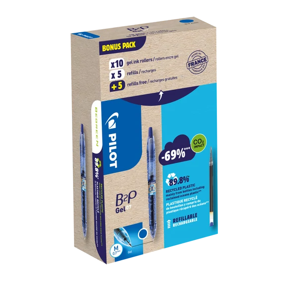 B2P zseléstoll kék 10 db + 10 db kék betét - GREENPACK